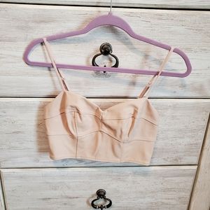 Express Faux Leather Crop Top